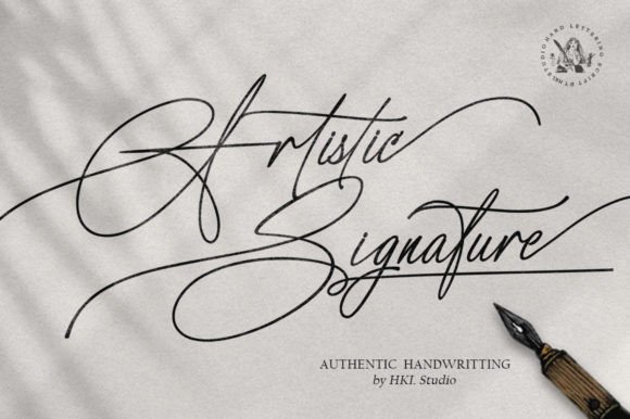 Artistic Signature Font for Elegant Campaign Design