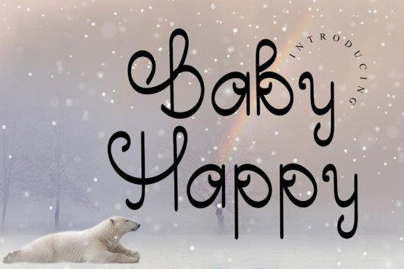 Baby Happy Font: The Perfect Script Handwritten Typeface for Elegant Designs