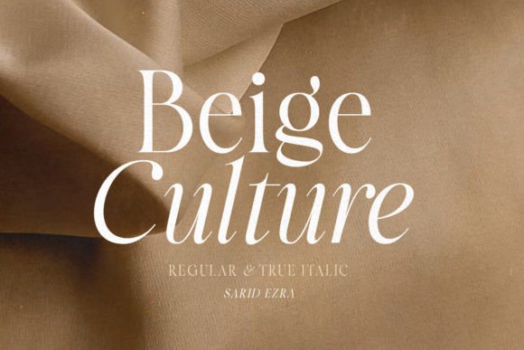 Beige Culture Typeface Review for Luxury Campaigns