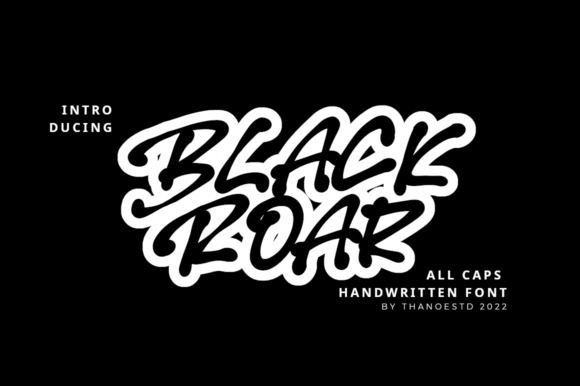 Black Roar: A Contemporary Graffiti Display Font for Bold Branding