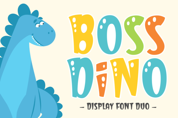 Boss Dino: The Fun Display Font for Kids' Crafts and Playful Brands
