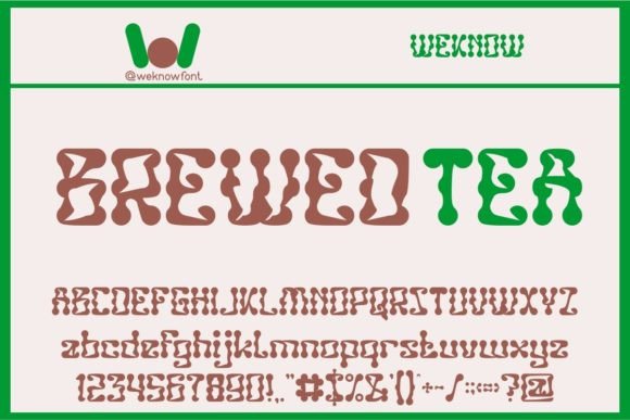 Brewed Tea: The Perfect Display Font for Modern Brand Identity