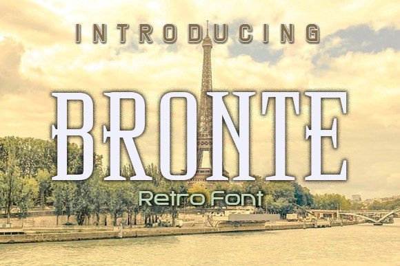 Bronte: A Stylish Retro Typeface for Modern Editorial Design