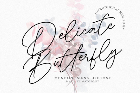 Delicate Butterfly: A Web Designer’s Take on Elegant Script Fonts