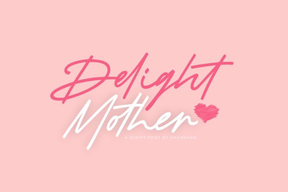 Delight Mother Typeface for Elegant Branding Projects