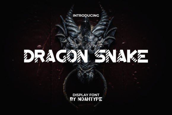 Digital Dragon Snake: A Modern Display Font for Creative Makers