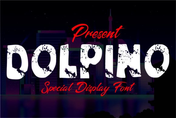 Dolpino: A Cool Grunge Display Font for Bold Maker Projects