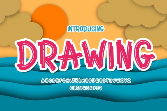 Drawing Font: A Joyful Typeface for Creative Makers