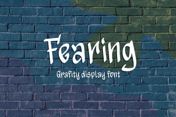 Fearing: A Modern Graffiti Display Font for Digital Brands