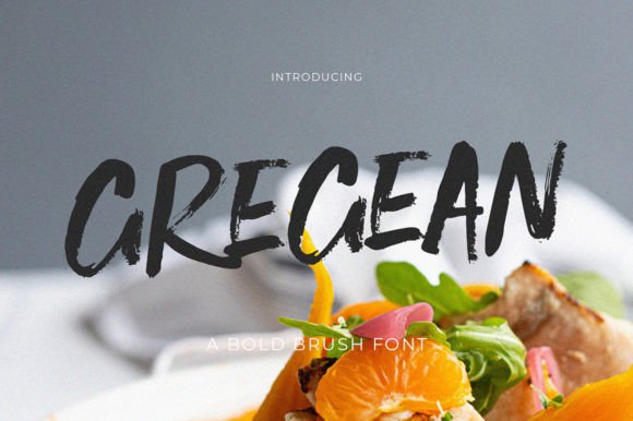 Gregean Brush Typeface for Editorial and Content Design