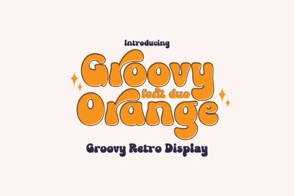 Groovy Orange: A Vintage Display Font for Editorial Design