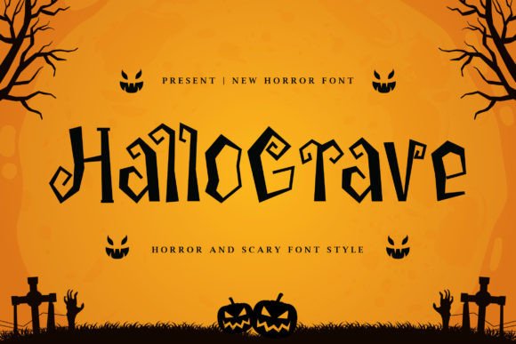Hallograve: The Ultimate Dark Display Font for Creators