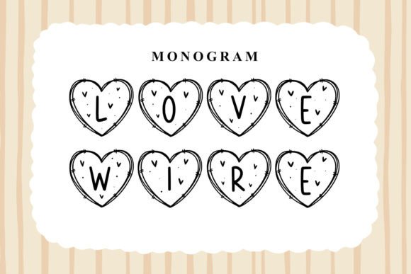 Monogram Love Wire: The Premium Display Typeface for Emotional Branding