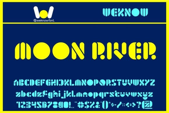 Moon River: The Techno-SciFi Display Font for Modern Branding