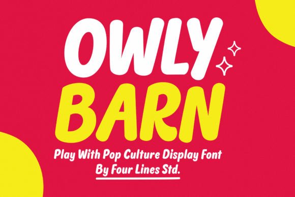 Owly Barn: A Joyful Display Font for Modern Editorial Design
