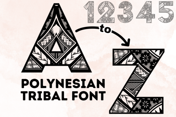 Polynesian Tribal Typeface for Bold Digital Branding