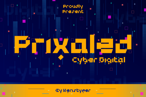 Prixaled: The Futuristic Display Font for Modern Makers
