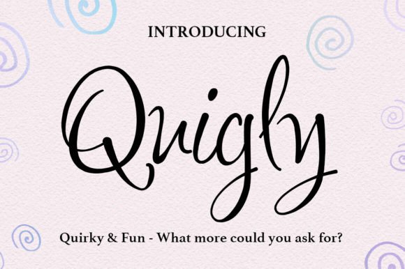 Quigley Font Review: A Quirky Bold Script for Handmade Brands