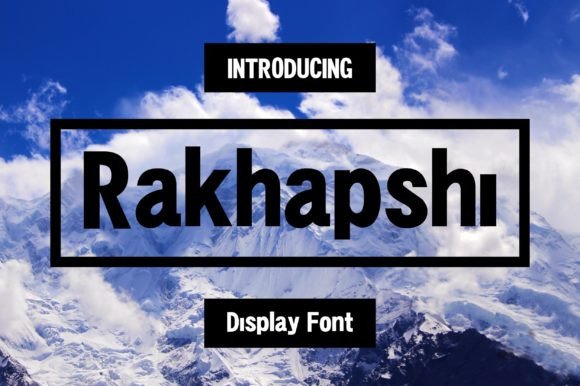 Rakhaposhi: A Modern Display Typeface for Fashion Branding