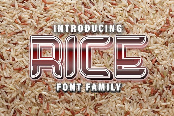 Rice: A Stylish Display Font for Modern Web Design