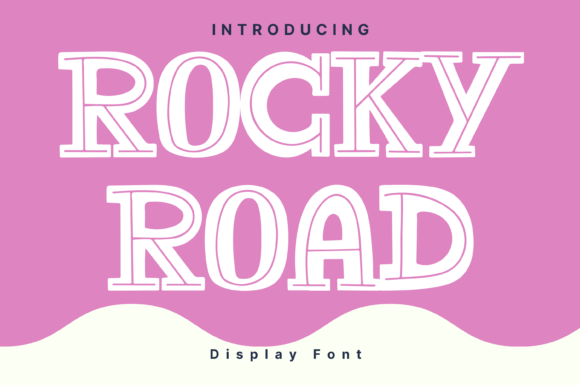 Rocky Road: A Playful Display Font for Modern Digital Brands