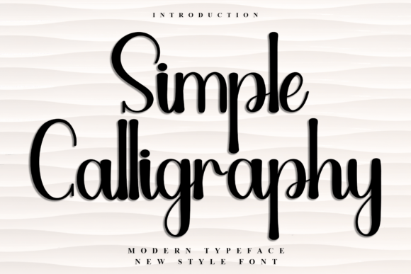 Simple Calligraphy: A Festive Script Handwritten Font for Holiday Crafts