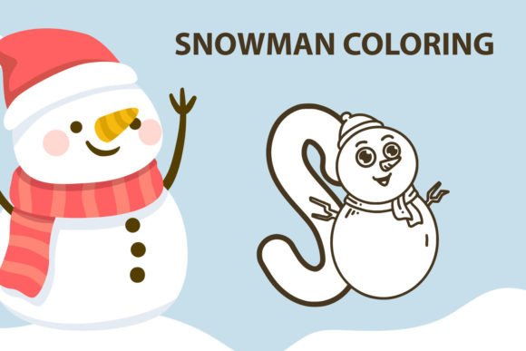 Snowman Coloring Font for Festive Marketing Campaigns