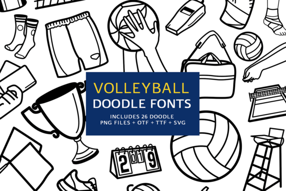 Volleyball Doodle Font for Energetic Social Campaigns